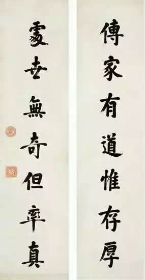 九位清朝皇帝的书法对联