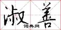 淑善怎么写好看