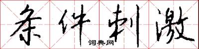 条件刺激怎么写好看