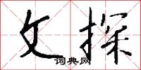 文探怎么写好看