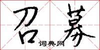 召募怎么写好看