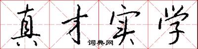 真才实学怎么写好看